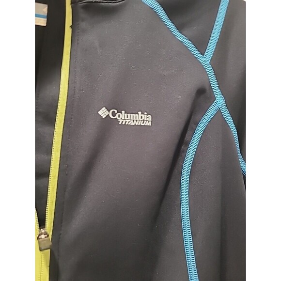 Columbia Half Zip Omni-wick Titanium Fitted Running Cycling Shirt Black Sz S - Picture 9 of 9